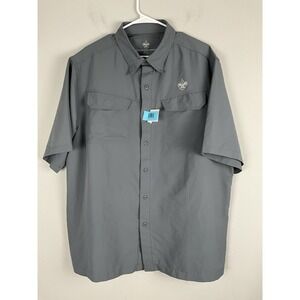 Boy Scouts of America Men's XL Long-Sleeve‎ Vented Uniform Shirt – Gray